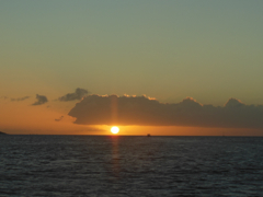 Coucher de soleil sur Anguilla