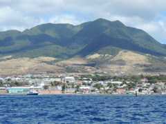 Vers le sud de St Kitts
